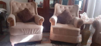 chaises-fauteuils-salon-velour-7-places-bordj-el-bahri-alger-algerie