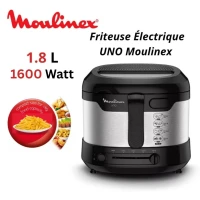 Friteuse Électrique a huile 1.8L 1600W 1KG UNO - Moulinex AF215D10