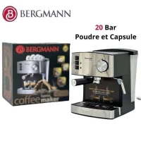 Machine a Café a Bras - 20 Bar - Poudre Et Capsule Bergmann