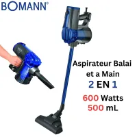 Aspirateur 2 En 1 Balai et a main - 600W 500mL Bomann مكنسة كهربائية 2 في 1
