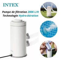 Pompe De Filtration Epurateur à Cartouche 2006 L/h pour Piscine - C530 Intex