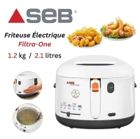 Friteuse Électrique à huile 1.2KG 2.1L 1900W - SEB Filtra One FF162100 - قلاية كهربائية