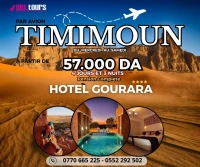 Voyage Oganisé par Avion à TIMIMOUN l'oasis Rouge 
