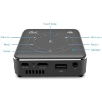 Video Projecteur 4K Android 9.0 2GB 16GB Mini LED Portable 2.4G 5G WiFi avec batterie