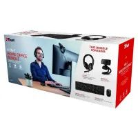 Kit Pack Télétravail 4 en 1 [Clavier, souris, webcam HD & casque]