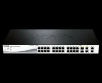 SWITCH  DES-1210- 28P- port Fast Ethernet Web Smart PoE
