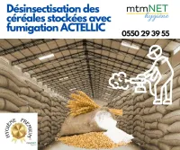 Fumigation des produits stockées avec actellic 