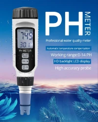 SMART SENSOR Testeur PH Qualité de l'eau portable 