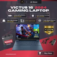 Victus 16 2024 i7 14650hx 512gb ssd ,16gb ram rtx 4050 6gb, 16.1 pouce 165Hz , cycle battery 00 