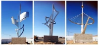 monument, steles et objets d'arts en inox