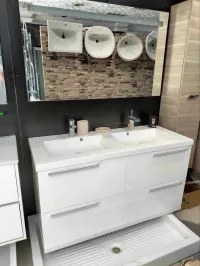 Meuble salle de bain d un seul et de double vasque