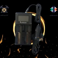 smart Chargeur de piles 18650 et autres  + cadeau 