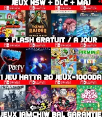 INSTALLATION JEUX DIAL NINTENDO SWITCH FLASHÉE / PUCÉE (+ FLASH GRATUIT + DLC + MISE A JOUR) --