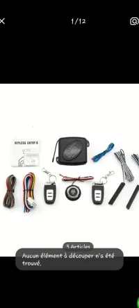 Kit main libre +bouton démarrer +alarm