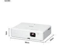 VIDEOPROJECTEUR EPSON CO-W01 WXGA 3.000 LUMEN HDMI/VGA  