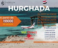 ÉGYPTE HURGHADA Voyage Organisé Vol direct  avec Air Algérie