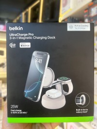شواحن-وكابلات-belkin-ultracharge-pro-3-in-1-magnetic-25wcharging-dock-الحراش-الجزائر