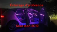 Éclairage d'ambiance seat leon cupra ateca arona ibiza