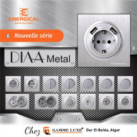 materiel-electrique-interrupteurs-et-prises-encastre-diaa-metal-energical-dar-el-beida-alger-algerie