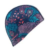 Bonnet de Bain en Maille Enduite - Tissu Imprimé - Taille L