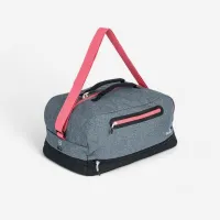 Sac de piscine Duffle bag 27L 3 compartiments, gris rose-bleu noir