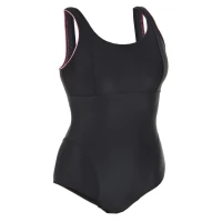 MAILLOT DE BAIN DECATHLON 1 PIÈCE AQUAGYM FEMME DOLI NOIR ROSE