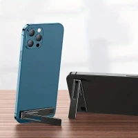 Support de Téléphone Minimaliste Ultra mince -Vertical et Horizontal Mini- Arrière Adhésif- Pliable.