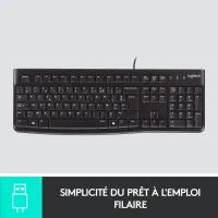 CLAVIER LOGITECH K120 FILAIRE FRANCAIS