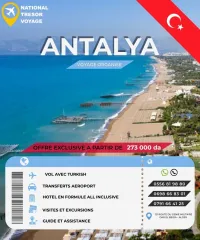 VOYAGE ORGANISE ANTALYA VOL DIRECT
