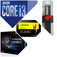 PACK BOOST I3 10100 H410M-K HIKVISION 3200MHZ 8GO SSD 256 GO