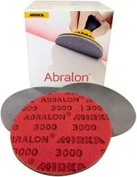 Disques abrasifs finition sur mousse ABRALON  MIRKA 