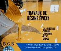 Travaux de résine époxy