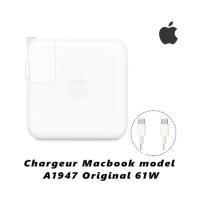 شاحنات-chargeur-macbook-model-a1947-original-61w-203v-3a-avec-cable-type-c-etat-neuf-دار-البيضاء-الجزائر