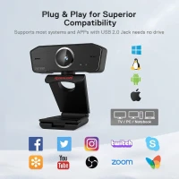 WEBCAM REDRAGON GW800 HITMAN 1080P STREAMING USB 360 degrés