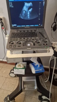 Échographe Doppler portable Sonoscape S8 Expert avec sonde convexe et chariot en excellent état 