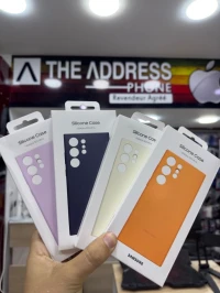 Coque original Samsung en silicone Galaxy S23 Ultra/S23/S22 ultra 