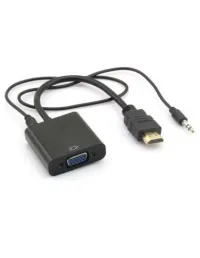 Adaptateur convertisseur HDMI vers VGA avec cable audio 