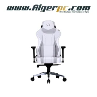 Chaise gaming Cooler Master caliber X2C cooling fabric gray / white