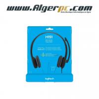سماعة-رأس-ميكروفون-casque-ecouteurs-headset-logitech-h151-filairenoir-حيدرة-الجزائر