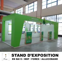 fabrication stand dexposition en BA13 MDF HIGH GLOSS