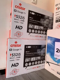 CRISTOR GOOGLE TV 32 pouces + DEMO + 12 mois SERVEUR + 12 mois IPTV 