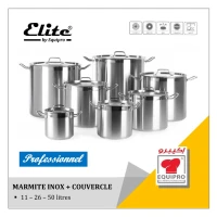 Marmite inox avec couvercle - ELITE
