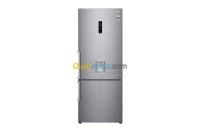 LG REFRIGERATEUR COMBINÉ 560L SILVER NO FROST AVEC AFFICHEUR ET DISTRIBUTEUR LINEAR INVERTER 10ANS DE GARANTIE MOTEUR