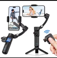 Stabilisateur gimbal smartphone téléphone 3 axes avec télécommande control a distance tripier