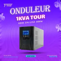 Onduleur HBM CYE1K 1KVA / 800W On-Line Interactive, Format Tour