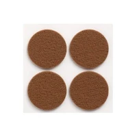 FEUTRE ADHÉSIF SYNTHÉTIQUE DIA 38mm BLANC ET MARRON  INOFIX ART: 4083-2-4+ {1 BLISTER 4pcs}