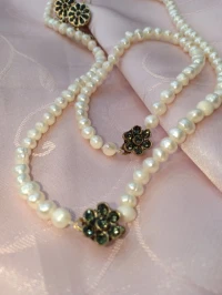 طاقم من الجوهر الحر 🌞 و البرونز 🔥parure en perles de culture et bronze 🔥 prix choc ❤️ quantité limitée 