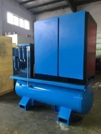 Compresseur à vis 15kW, 20HP, 16 bars Intégré avec groupe vis, réservoir, sécheur, 04 filtres