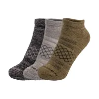 3Pk Mens 1/2 Terry Low Cut Green / Black