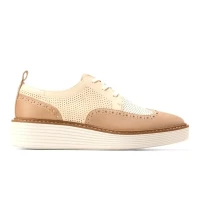 Originalgrand Platform Wingtip Oxford Ch Soft Buff Vanilla Custard Ivory